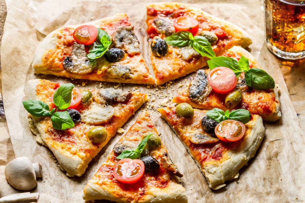 پیتزا سبزیجات رژیمی